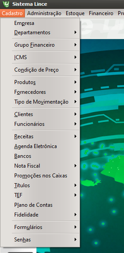 CADASTROS LINCE
